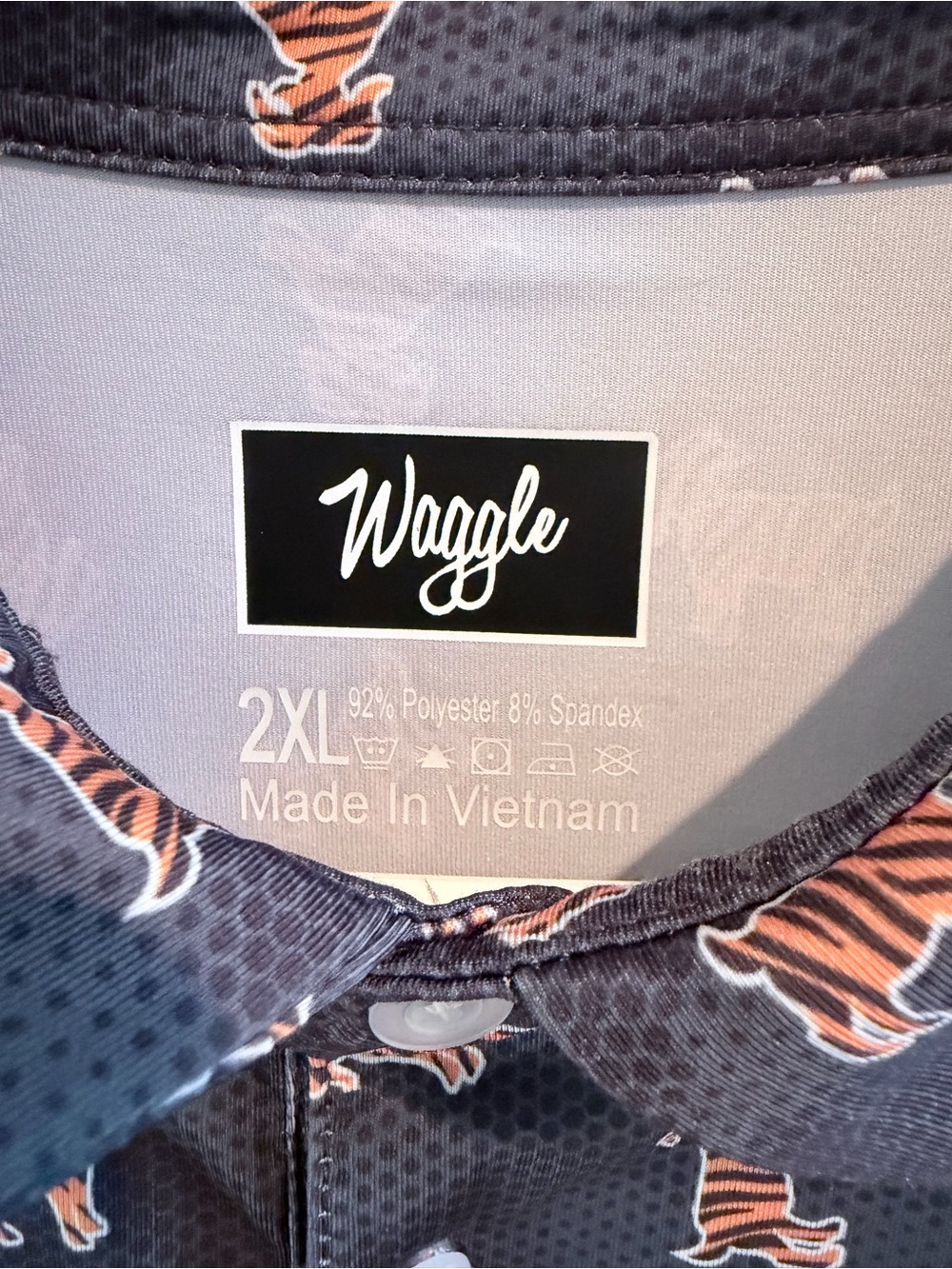 Waggle Polo with orange tiger print - Picture 2 of 4